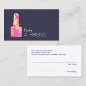 Carte De Référencement Manicurist Nail Salon Renvoi client (Devant / Derrière)