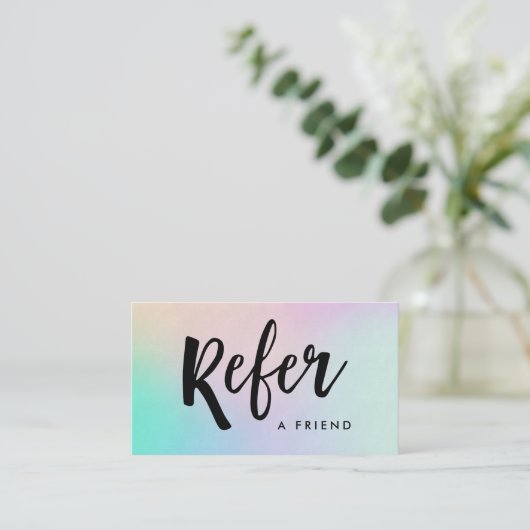 Carte De Référencement Manuscrit manuscrit moderne | olographe (Debout devant)