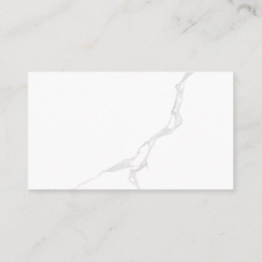 Carte De Référencement Marbre Blanc  (Dos)