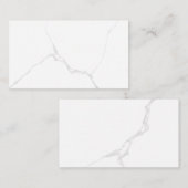 Carte De Référencement Marbre Blanc  (Devant / Derrière)