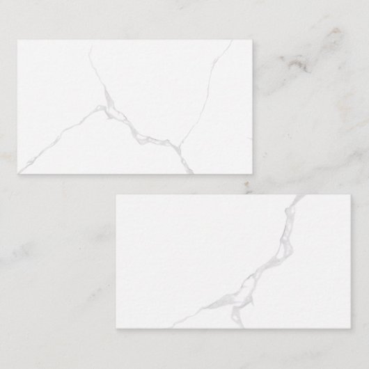 Carte De Référencement Marbre Blanc (Devant / Derrière)