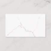Carte De Référencement Marbre Blanc  (Devant)