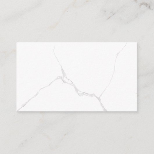 Carte De Référencement Marbre Blanc (Devant)