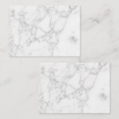 Carte De Référencement Marbre Blanc (Devant / Derrière)