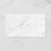Carte De Référencement Marbre Blanc (Dos)