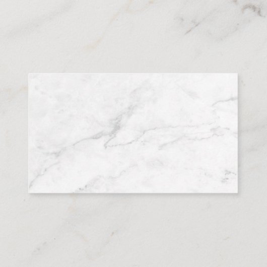 Carte De Référencement Marbre Blanc (Dos)