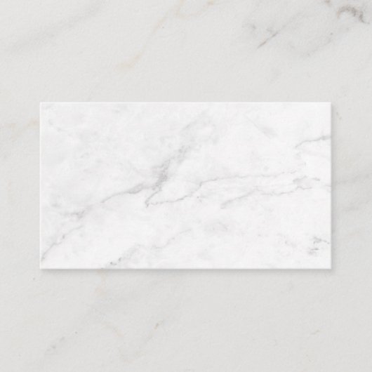 Carte De Référencement Marbre Blanc (Devant)