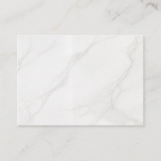 Carte De Référencement Marbre Blanc (Devant)