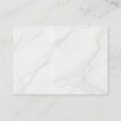 Carte De Référencement Marbre Blanc (Dos)