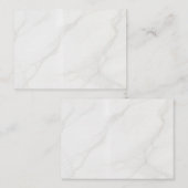 Carte De Référencement Marbre Blanc (Devant / Derrière)