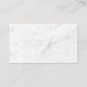 Carte De Référencement Marbre Blanc (Dos)