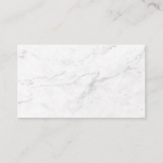 Carte De Référencement Marbre Blanc (Devant)