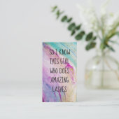 Carte De Référencement Marbre de Fille Moderne Reportez+a+Ami (Debout devant)