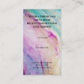 Carte De Référencement Marbre de Fille Moderne Reportez+a+Ami (Dos)