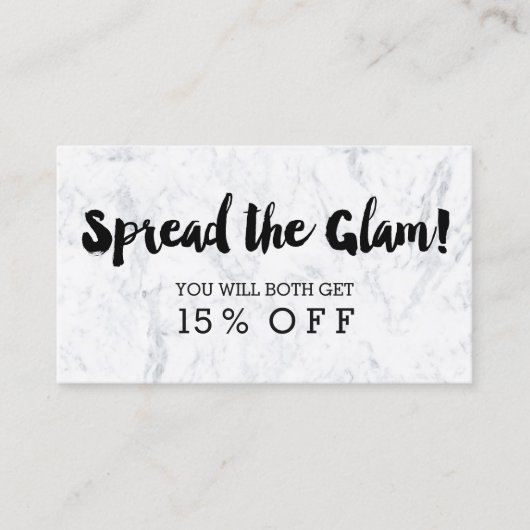 Carte De Référencement Marbre noir moderne fascinant de typographie de (Devant)