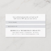 Carte De Référencement Marbre & Rose Gold Lashes & Brows Beauté (Dos)