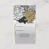 Carte De Référencement Mason Jar Flowers Rustic Grey Gold Référer un ami (Dos)