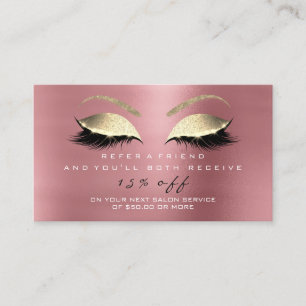 Carte De Référencement Mèches roses d'haricot d'or de parties