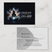 Carte De Référencement Méditation de l'instructeur de yoga Pose de la Mis (Devant / Derrière)