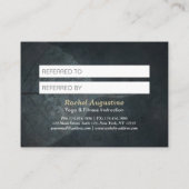 Carte De Référencement Méditation Yoga Instructeur Lotus Pose Peinture à (Dos)