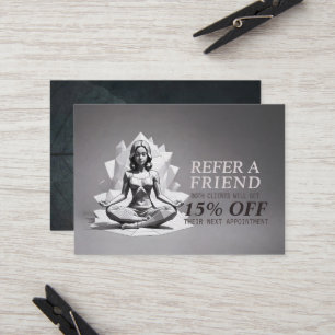 Carte De Référencement Méditation Yoga Instructeur Reiki Master Low Poly