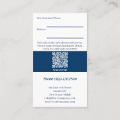 Carte De Référencement Merci d'image personnalisée Blue Café (Dos)