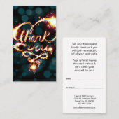 Carte De Référencement merci light référer un programme ami aiguiller ca (Devant / Derrière)