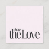 Carte De Référencement Minimal Cool Rose Bold Beauté (Devant)
