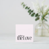 Carte De Référencement Minimal Cool Rose Bold Beauté (Debout devant)