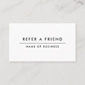 Carte De Référencement Minimaliste moderne professionnel (Devant)