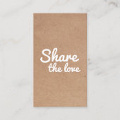 Carte De Référencement Modern Cool Printed Kraft Bold Salon (Devant)