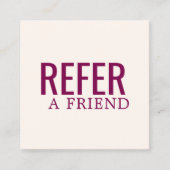 Carte De Référencement Modern Elegant Pastel Bold (Devant)