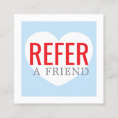 Carte De Référencement Modern Fresh Red White Blue Salon (Devant)