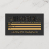 Carte De Référencement Modern script typography share the love (Dos)