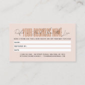 Carte De Référencement Modern script typography share the love (Dos)