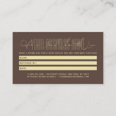 Carte De Référencement Modern script typography share the love (Dos)