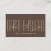 Carte De Référencement Modern script typography share the love (Devant)