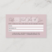 Carte De Référencement Modern script typography share the love (Dos)