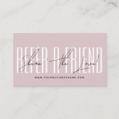 Carte De Référencement Modern script typography share the love (Devant)