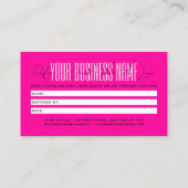 Carte De Référencement Modern script typography share the love (Dos)