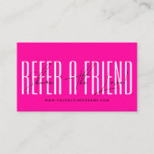 Carte De Référencement Modern script typography share the love (Devant)