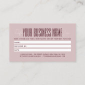 Carte De Référencement Modern script typography share the love (Dos)