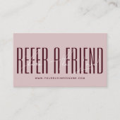 Carte De Référencement Modern script typography share the love (Devant)