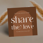 Carte De Référencement Moderne Boho Terracotta Référer un salon de beauté