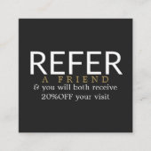 Carte De Référencement Moderne Elégant Black Faux Gold Beauté aiguise (Devant)