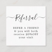 Carte De Référencement Moderne Elégant Blanc Faux Or Coeur Beauté (Devant)