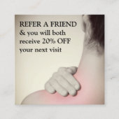 Carte De Référencement Moderne Elégant Massage Photo (Devant)