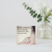 Carte De Référencement Moderne Elégant Massage Photo (Debout devant)