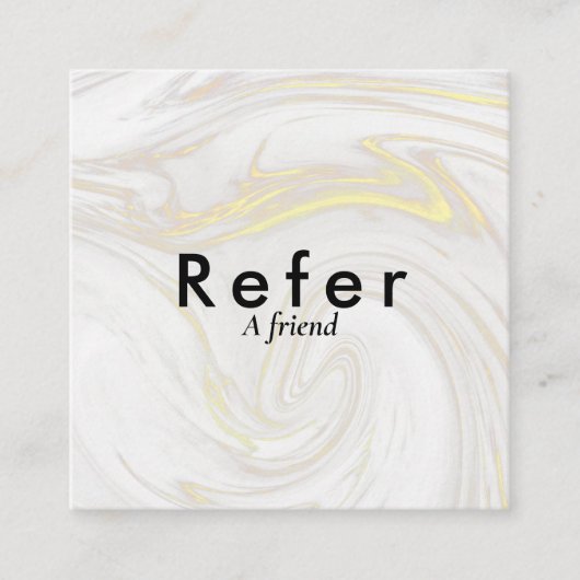 Carte De Référencement Moderne Simple Marbre (Devant)