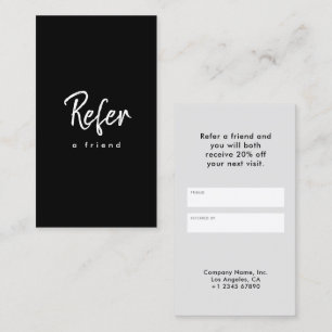 Carte De Référencement Moderne Simple Minimaliste